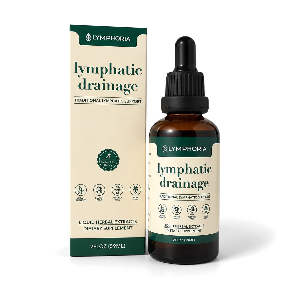 Lymphoria Lymphatic Drainage – Gotas herbales 59 ml